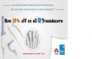 Now Avail 25% off on all GE Transducers till 30th June 2016 from Niranjan Ultrasound India